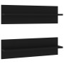 Wall shelf 2 pcs black plywood 60x11.5x18 cm by vidaXL, Shelves and shelves - Ref: Foro24-807317, Price: 19,99 €, Discount: %