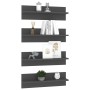 Wall shelf 4 pcs gray plywood 60x11.5x18 cm by vidaXL, Shelves and shelves - Ref: Foro24-807320, Price: 28,44 €, Discount: %