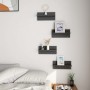 Wall shelves 4 units glossy gray 40x11.5x18 cm by vidaXL, Shelves and shelves - Ref: Foro24-807314, Price: 22,99 €, Discount: %