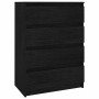 Armario auxiliar madera maciza de pino negro 60x36x84 cm de vidaXL, Aparadores - Ref: Foro24-808107, Precio: 111,84 €, Descue...