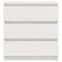 Solid white mango wood bedside table 60x36x64 cm by vidaXL, Nightstands - Ref: Foro24-808094, Price: 94,85 €, Discount: %