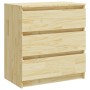 Mesita de noche madera maciza de pino 60x36x64 cm de vidaXL, Mesitas de noche - Ref: Foro24-808093, Precio: 64,64 €, Descuent...