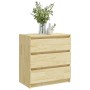 Mesita de noche madera maciza de pino 60x36x64 cm de vidaXL, Mesitas de noche - Ref: Foro24-808093, Precio: 64,64 €, Descuent...