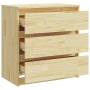 Mesita de noche madera maciza de pino 60x36x64 cm de vidaXL, Mesitas de noche - Ref: Foro24-808093, Precio: 64,64 €, Descuent...