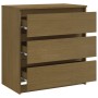 Mesita de noche madera maciza de mango marrón miel 60x36x64 cm de vidaXL, Mesitas de noche - Ref: Foro24-808096, Precio: 87,1...