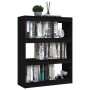 Estantería divisor de espacios madera pino negro 100x30x103 cm de vidaXL, Librerías y estanterías - Ref: Foro24-808217, Preci...