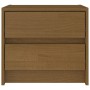 Mesita de noche madera maciza pino marrón miel 40x30,5x35,5 cm de vidaXL, Mesitas de noche - Ref: Foro24-808079, Precio: 43,1...