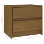 Mesita de noche madera maciza pino marrón miel 40x30,5x35,5 cm de vidaXL, Mesitas de noche - Ref: Foro24-808079, Precio: 43,1...