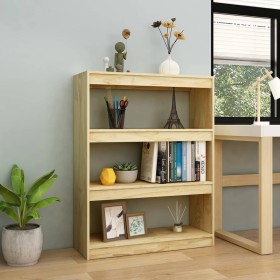 Estantería/divisor de espacios madera maciza pino 100x30x103 cm de vidaXL, Librerías y estanterías - Ref: Foro24-808213, Prec...