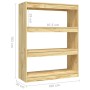 Estantería/divisor de espacios madera maciza pino 100x30x103 cm de vidaXL, Librerías y estanterías - Ref: Foro24-808213, Prec...