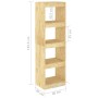 Pine wood space divider shelf 40x30x135.5 cm by vidaXL, Bookcases and shelves - Ref: Foro24-808143, Price: 46,99 €, Discount: %