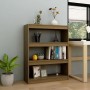 Honey brown pine space divider shelf 100x30x103 cm by vidaXL, Bookcases and shelves - Ref: Foro24-808216, Price: 64,07 €, Dis...