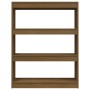 Honey brown pine space divider shelf 100x30x103 cm by vidaXL, Bookcases and shelves - Ref: Foro24-808216, Price: 64,07 €, Dis...