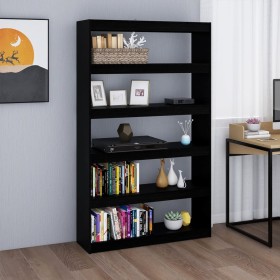 Black pine shelving/space divider 100x30x167.5 cm by vidaXL, Bookcases and shelves - Ref: Foro24-808227, Price: 136,99 €, Dis...