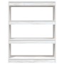 Solid white pine wood divider shelf 100x30x103 cm by vidaXL, Bookcases and shelves - Ref: Foro24-808214, Price: 76,05 €, Disc...