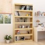 Solid pine wood shelf/space divider 100x30x200 cm by vidaXL, Bookcases and shelves - Ref: Foro24-808228, Price: 147,57 €, Dis...