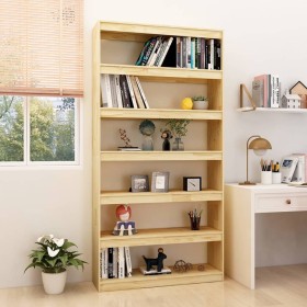 Solid pine wood shelf/space divider 100x30x200 cm by vidaXL, Bookcases and shelves - Ref: Foro24-808228, Price: 161,83 €, Dis...