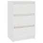 Mesita de noche madera maciza de pino blanca 40x29,5x64 cm de vidaXL, Mesitas de noche - Ref: Foro24-808085, Precio: 56,60 €,...