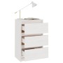 Mesita de noche madera maciza de pino blanca 40x29,5x64 cm de vidaXL, Mesitas de noche - Ref: Foro24-808085, Precio: 56,60 €,...