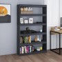 Gray pine shelving/space divider 100x30x167.5 cm by vidaXL, Bookcases and shelves - Ref: Foro24-808225, Price: 103,99 €, Disc...