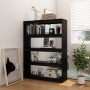 Raumteilerregal aus schwarzem Kiefernholz, 100 x 30 x 135,5 cm von vidaXL, Bücherregale und Regale - Ref: Foro24-808222, Prei...