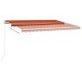 Orange and brown manual retractable awning 450x350 cm by vidaXL, Awnings - Ref: Foro24-3069000, Price: 388,99 €, Discount: %