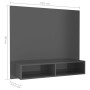 Wandmontierter TV-Schrank aus glänzend grauem Sperrholz, 102 x 23,5 x 90 cm von vidaXL, TV-Möbel - Ref: Foro24-808268, Preis:...