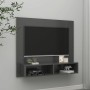 Mueble de TV de pared madera contrachapada gris 102x23,5x90 cm de vidaXL, Muebles TV - Ref: Foro24-808262, Precio: 48,55 €, D...