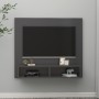 Mueble de TV de pared madera contrachapada gris 102x23,5x90 cm de vidaXL, Muebles TV - Ref: Foro24-808262, Precio: 48,55 €, D...