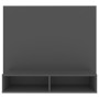 Mueble de TV de pared madera contrachapada gris 102x23,5x90 cm de vidaXL, Muebles TV - Ref: Foro24-808262, Precio: 48,55 €, D...