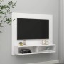 Weißer TV-Wandschrank aus Sperrholz, 102 x 23,5 x 90 cm von vidaXL, TV-Möbel - Ref: Foro24-808260, Preis: 46,55 €, Rabatt: %