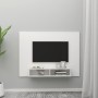 White plywood wall TV cabinet 135x23.5x90cm by vidaXL, TV Furniture - Ref: Foro24-808278, Price: 53,58 €, Discount: %