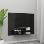 Mueble de TV de pared madera contrachapada negro 135x23,5x90 cm de vidaXL, Muebles TV - Ref: Foro24-808279, Precio: 44,64 €, ...