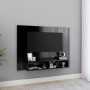 Mueble TV de pared contrachapado negro brillante 120x23,5x90 cm de vidaXL, Muebles TV - Ref: Foro24-808276, Precio: 40,72 €, ...