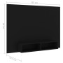 Mueble de TV de pared madera contrachapada negro 135x23,5x90 cm de vidaXL, Muebles TV - Ref: Foro24-808279, Precio: 44,64 €, ...