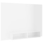 Glossy white plywood wall TV cabinet 135x23.5x90cm by vidaXL, TV Furniture - Ref: Foro24-808284, Price: 53,85 €, Discount: %