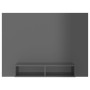 Glossy gray plywood wall TV cabinet 135x23.5x90 cm by vidaXL, TV Furniture - Ref: Foro24-808286, Price: 58,25 €, Discount: %