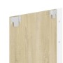 TV-Wandschrank aus Sperrholz in Weiß und Eiche, 135 x 23,5 x 90 cm von vidaXL, TV-Möbel - Ref: Foro24-808283, Preis: 63,99 €,...