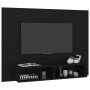 Wall-mounted TV stand made of black plywood 120x23.5x90 cm by vidaXL, TV Furniture - Ref: Foro24-808270, Price: 53,05 €, Disc...