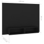 Wall-mounted TV stand made of black plywood 120x23.5x90 cm by vidaXL, TV Furniture - Ref: Foro24-808270, Price: 53,05 €, Disc...