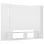 Glossy white plywood wall TV cabinet 120x23.5x90cm by vidaXL, TV Furniture - Ref: Foro24-808293, Price: 43,99 €, Discount: %