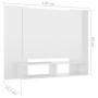 Glänzend weißer Wand-TV-Schrank aus Sperrholz, 120 x 23,5 x 90 cm von vidaXL, TV-Möbel - Ref: Foro24-808293, Preis: 43,99 €, ...