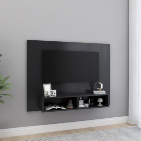 Mueble de TV de pared madera contrachapada gris 120x23,5x90 cm de vidaXL, Muebles TV - Ref: Foro24-808271, Precio: 51,62 €, D...