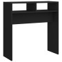 Mesa consola de madera contrachapada negro 78x30x80 cm de vidaXL, Mesas auxiliares - Ref: Foro24-808297, Precio: 40,40 €, Des...