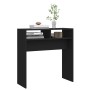 Mesa consola de madera contrachapada negro 78x30x80 cm de vidaXL, Mesas auxiliares - Ref: Foro24-808297, Precio: 40,40 €, Des...