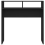 Mesa consola de madera contrachapada negro 78x30x80 cm de vidaXL, Mesas auxiliares - Ref: Foro24-808297, Precio: 40,40 €, Des...