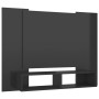 Glossy gray plywood wall TV cabinet 120x23.5x90 cm by vidaXL, TV Furniture - Ref: Foro24-808295, Price: 53,99 €, Discount: %