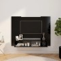 Black plywood wall TV cabinet 120x23.5x90 cm by vidaXL, TV Furniture - Ref: Foro24-808288, Price: 48,94 €, Discount: %