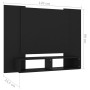 Black plywood wall TV cabinet 120x23.5x90 cm by vidaXL, TV Furniture - Ref: Foro24-808288, Price: 48,94 €, Discount: %