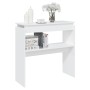 Mesa consola madera de ingeniería blanca 80x30x80 cm de vidaXL, Mesas auxiliares - Ref: Foro24-808314, Precio: 40,24 €, Descu...